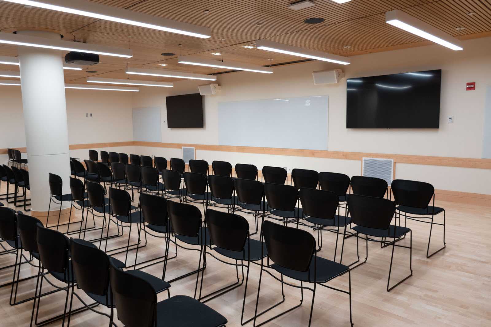 Marx Family Black Box Theater with chairs