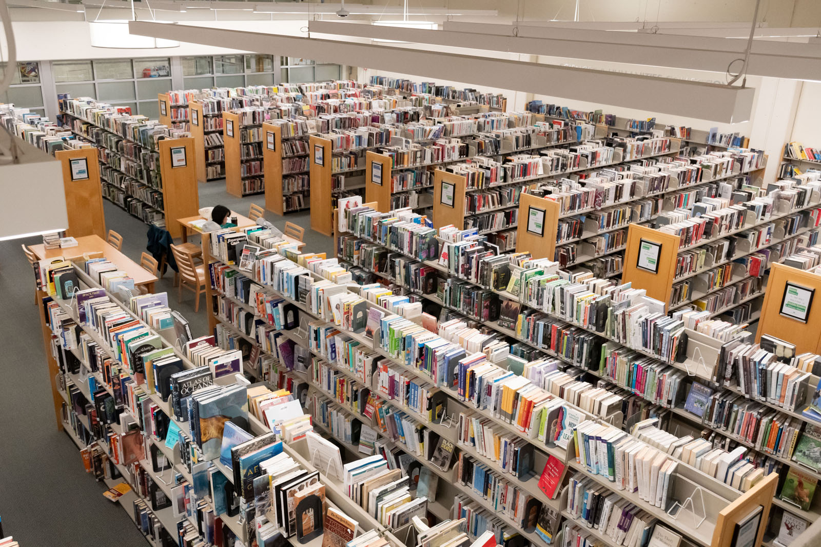 Non-fiction collection at Greenwich Library