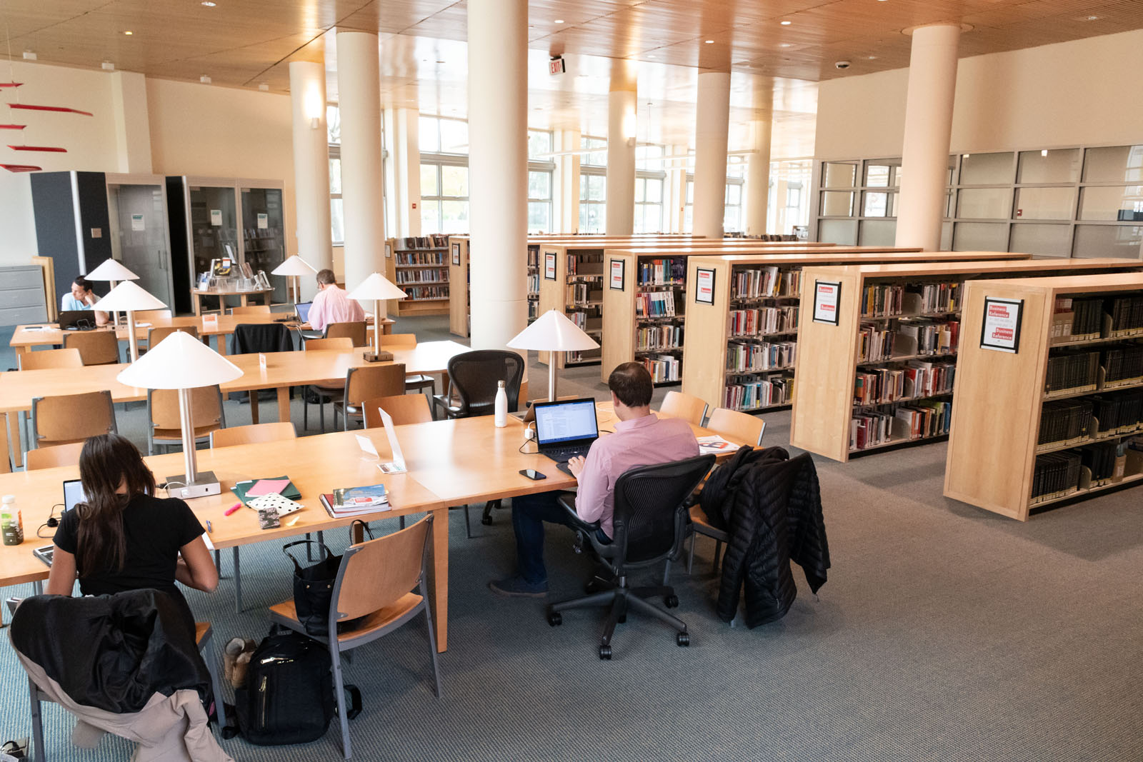 Peterson Business collection, people studying