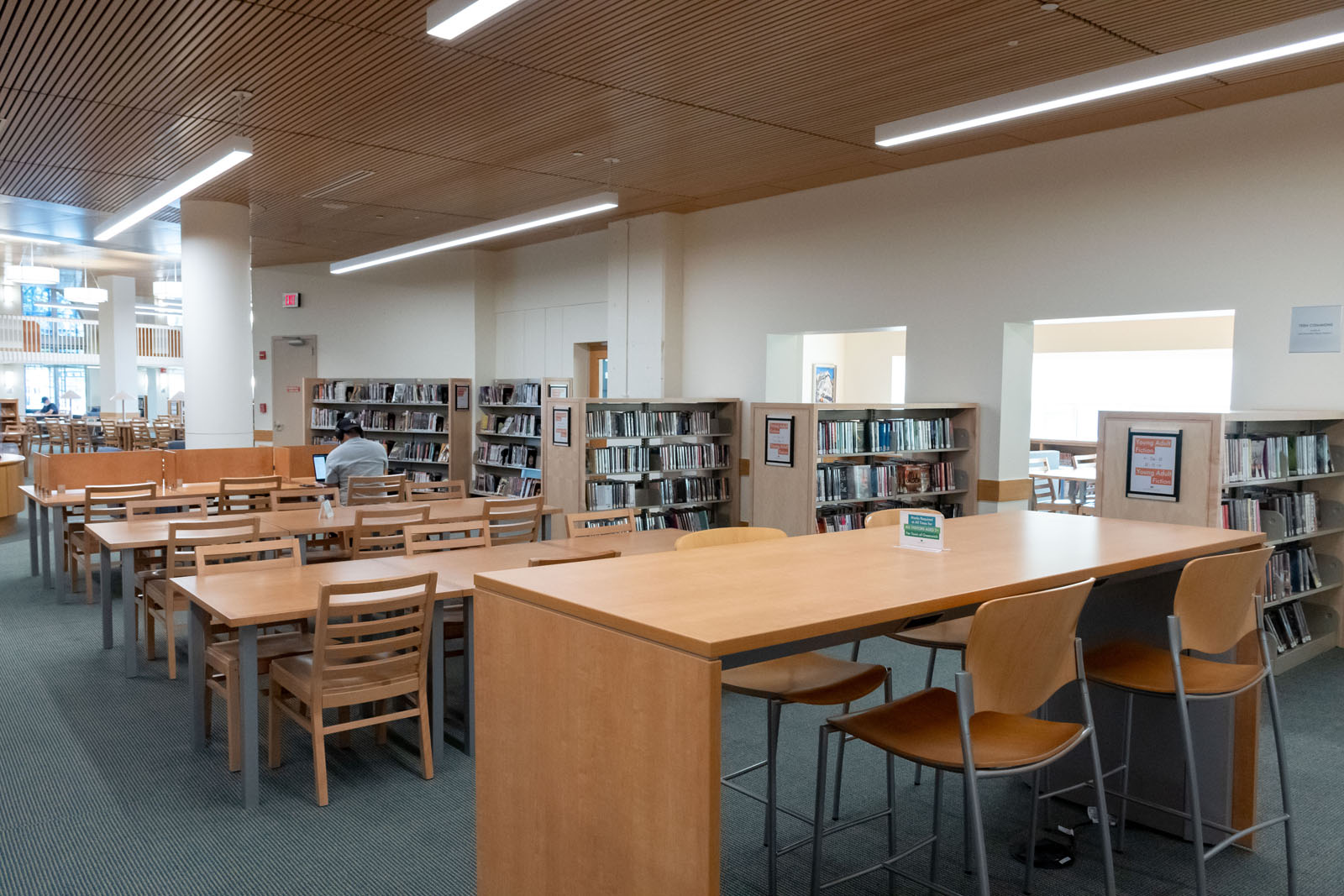 Teen Study Hall, first floor, Greenwich Library